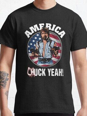 Funny America Chuck Yeah Patriotic Usa Chuck Norris Unisex T-Shirt 181